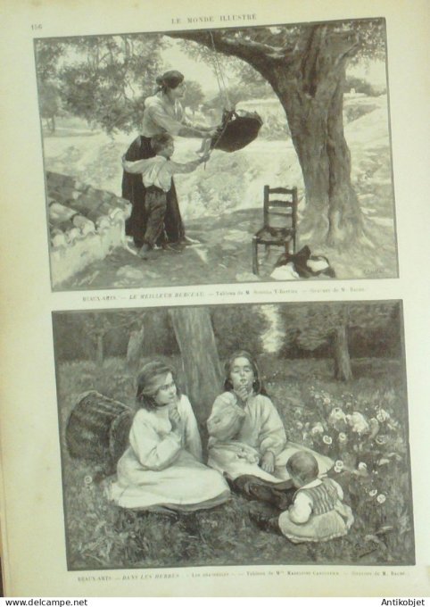 Le Monde illustré 1896 n°2058 Zanzibar Palais Autriche Vienne Hofburg Tsar  Constantinople