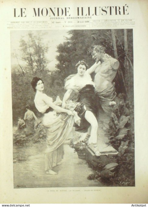 Le Monde illustré 1898 n°2144 Oeuvre Couturier Jourdain Scalbert Fourié Robert-Fleury Krugg