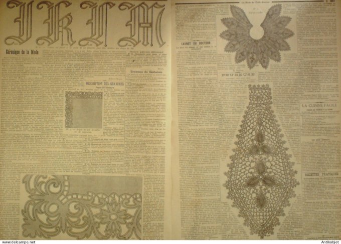 La Mode du Petit journal 1898 n°32 Toilettes en foulard & Linon
