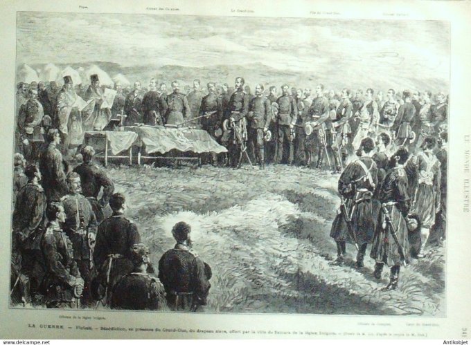Le Monde illustré 1877 n°1051 Roumanie Galatz Barboche Bucarest Ploïesti