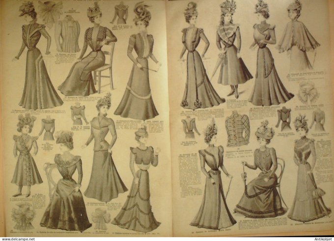 La Mode du Petit journal 1898 n°32 Toilettes en foulard & Linon