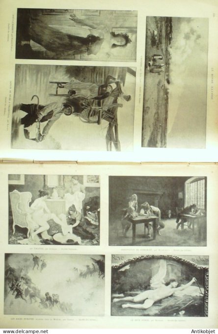 Le Monde illustré 1898 n°2144 Oeuvre Couturier Jourdain Scalbert Fourié Robert-Fleury Krugg