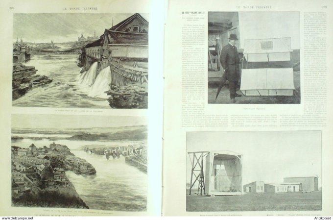 Le Monde illustré 1900 n°2249 Etats-Unis Ste-Hélène Jame-Ttown Canada Ottawa Hull Montmartre rempart