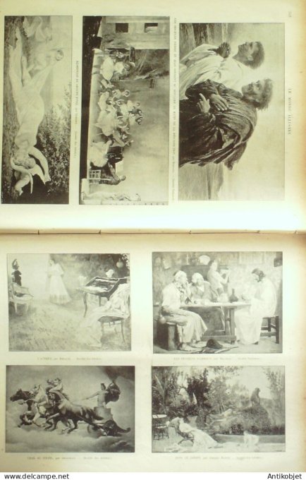 Le Monde illustré 1898 n°2144 Oeuvre Couturier Jourdain Scalbert Fourié Robert-Fleury Krugg