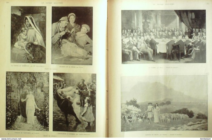 Le Monde illustré 1898 n°2144 Oeuvre Couturier Jourdain Scalbert Fourié Robert-Fleury Krugg