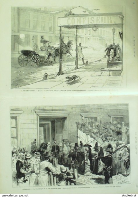 Le Monde illustré 1878 n°1118 Russie St-Pétersbourg Mesentsew Macon (71) Lamartine Fowlet Sur Podosc