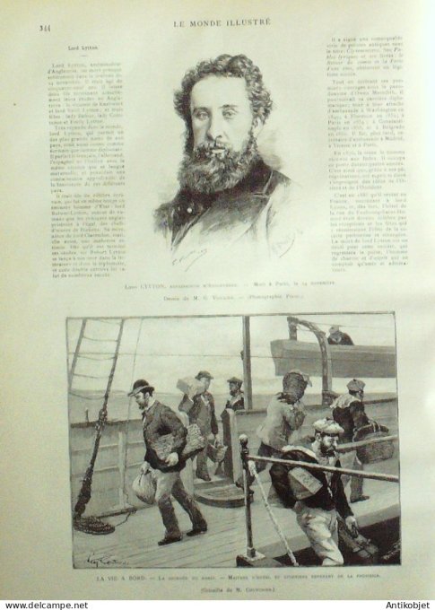 Le Monde illustré 1891 n°1809 Comores île Anjouan Saïd Athmann Quimper (29)