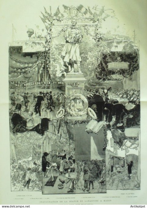 Le Monde illustré 1878 n°1118 Russie St-Pétersbourg Mesentsew Macon (71) Lamartine Fowlet Sur Podosc