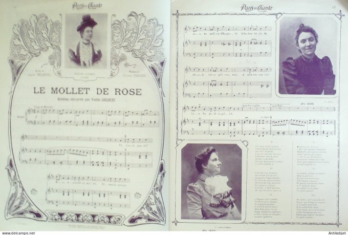 Paris qui chante 1905 n°133 Yvette Guilbert numéro Spécial