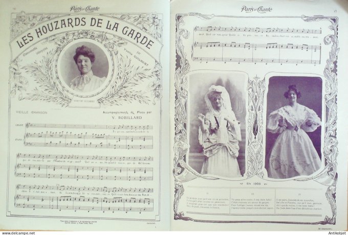 Paris qui chante 1905 n°133 Yvette Guilbert numéro Spécial