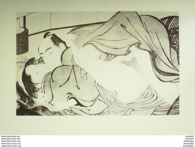 Estampe Japonaise scène érotique (Kitagawa Utamaro 1753-1806)