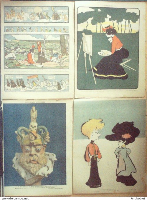Le Rire 1902 lot 4 revues Faivre Guydo Al-Rascid Somm Sancha Charly Laplagne