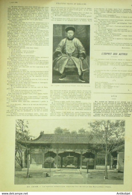 Soleil du Dimanche 1900 n°31 Chine troupes Pékin Tien Tsin Prince Tuan boxers