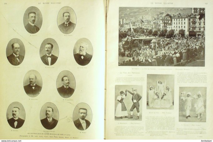 Le Monde illustré 1900 n°2252 Canada Ottawa Hull  Afrique-Sud Prétoria Mafeking Italie Vésuve Montre