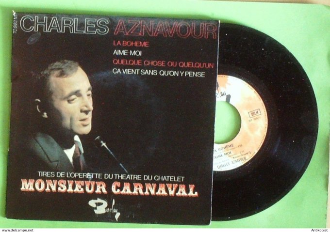 Aznavour Charles 45T EP La bohème (languette) 1965