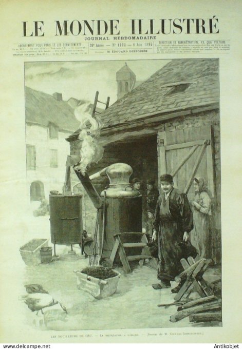 Le Monde illustré 1895 n°1993 Lille 559° Madagascar Tamatave Mananareza Chantilly 560°