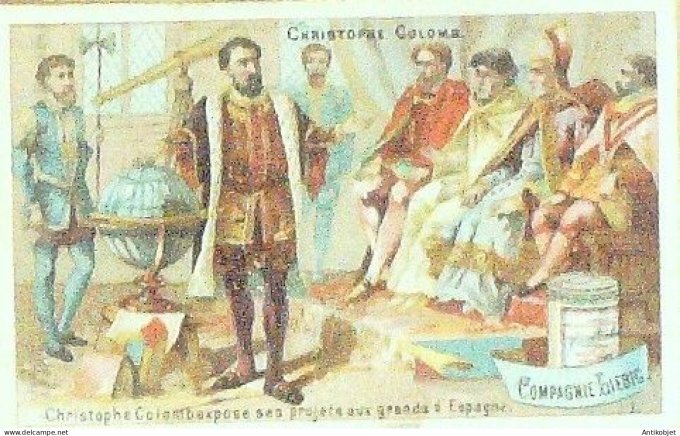 Chromo Liebig Sang  192 Christophe Colomb 3 (1887)