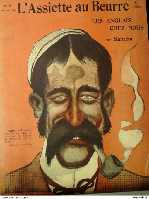 L'Assiette au beurre 1902 n° 92 Les Anglais chez nous Sancha