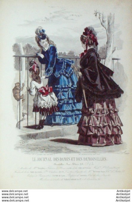 Journal des Dames Demoiselles 1872 # 1063 (Maison Bataillon)