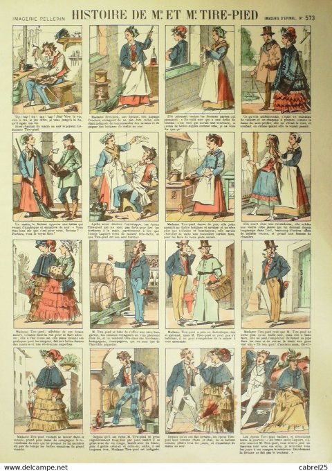 Histoire  de Mr & Me Tire-Pied (Pellerin d'epinal)