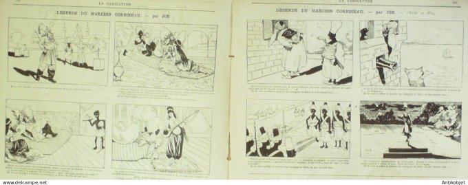 La Caricature 1885 #300 Agence De Courtières, électorales Robida Corbineau Job Trock
