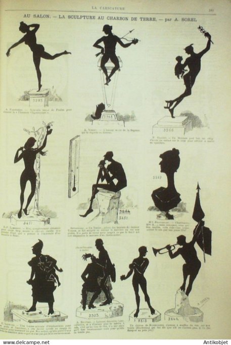 La Caricature 1884 #231 A travers Paris Draner Velle saison Trock Sorel