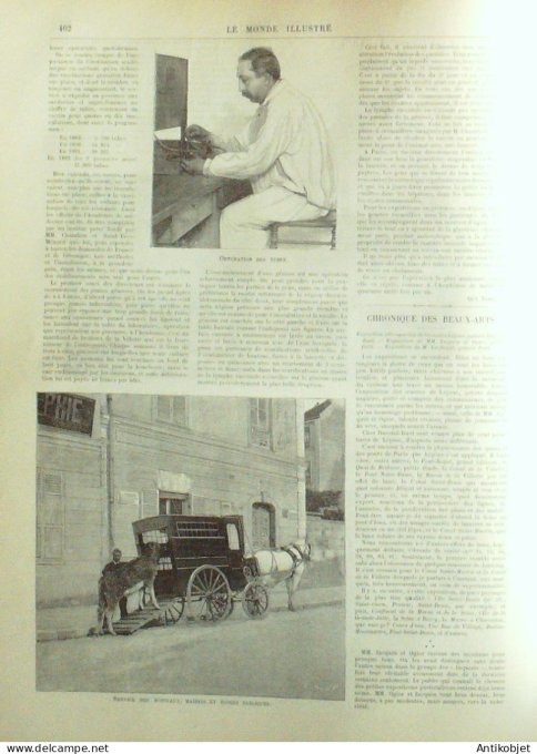 Le Monde illustré 1892 n°1864 Marseille (13) N. D. de la garde vaccine à Paris