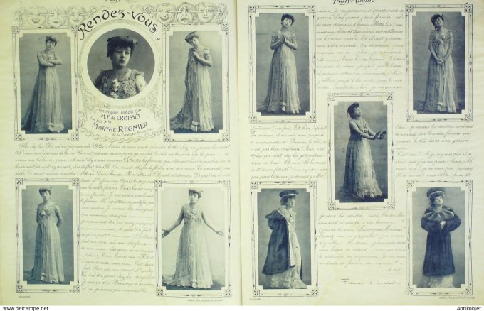 Paris qui chante 1903 # 1 Polin Regnier Mayol Nanon Flers Verly Galipaux