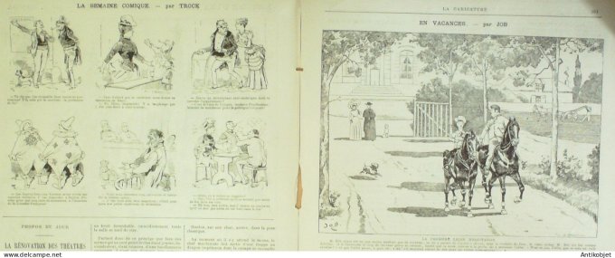 La Caricature 1885 #300 Agence De Courtières, électorales Robida Corbineau Job Trock