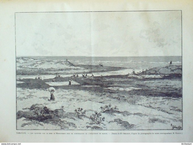 Le Monde illustré 1895 n°1993 Lille 559° Madagascar Tamatave Mananareza Chantilly 560°