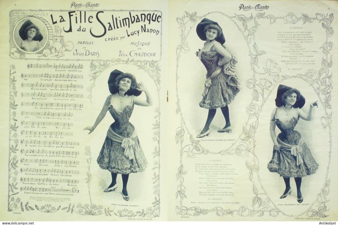 Paris qui chante 1903 # 1 Polin Regnier Mayol Nanon Flers Verly Galipaux