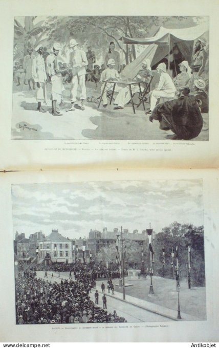 Le Monde illustré 1895 n°1993 Lille 559° Madagascar Tamatave Mananareza Chantilly 560°