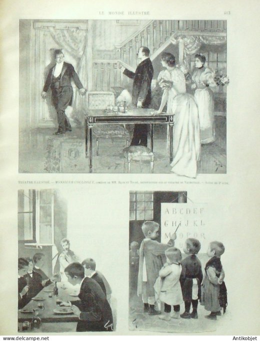 Le Monde illustré 1892 n°1864 Marseille (13) N. D. de la garde vaccine à Paris