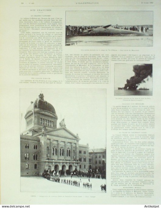 L'illustration 1902 n°3085 Ecosse Glasgow catastrophe Suisse Lerne New-York St-Pétersbourg