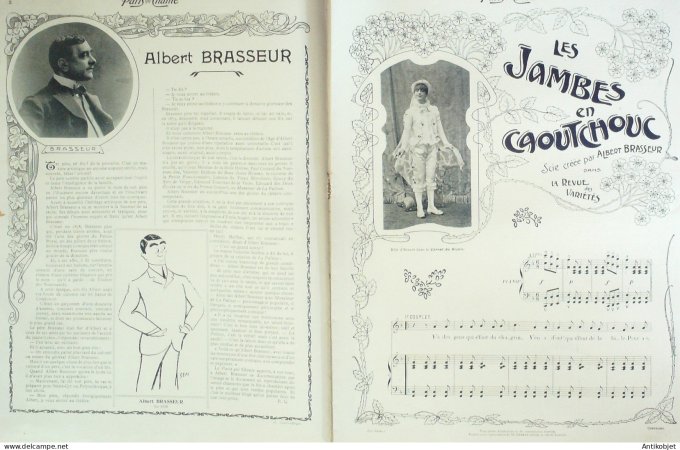 Paris qui chante 1905 n°134 Albert Brasseur numéro Spécial