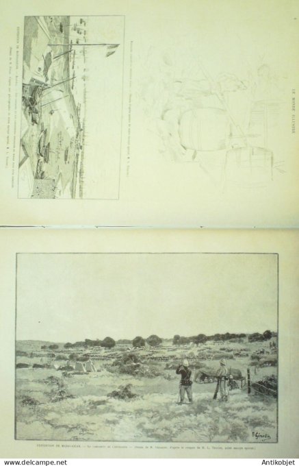 Le Monde illustré 1895 n°1997 Madagascar Majunga Sobala Île Sakhaline Tsialana