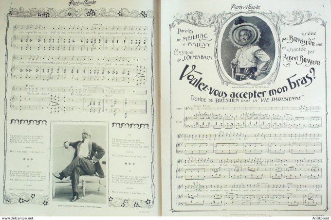 Paris qui chante 1905 n°134 Albert Brasseur numéro Spécial