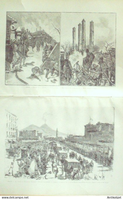 Le Monde illustré 1886 n°1563 Saint-Etienne (42) Egypte Caire Dr Junker Japon Tokio Italie Massaouah