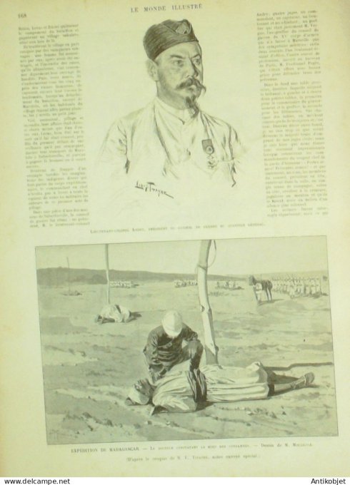Le Monde illustré 1895 n°2007 Dorémy Langres (52) Madagascar