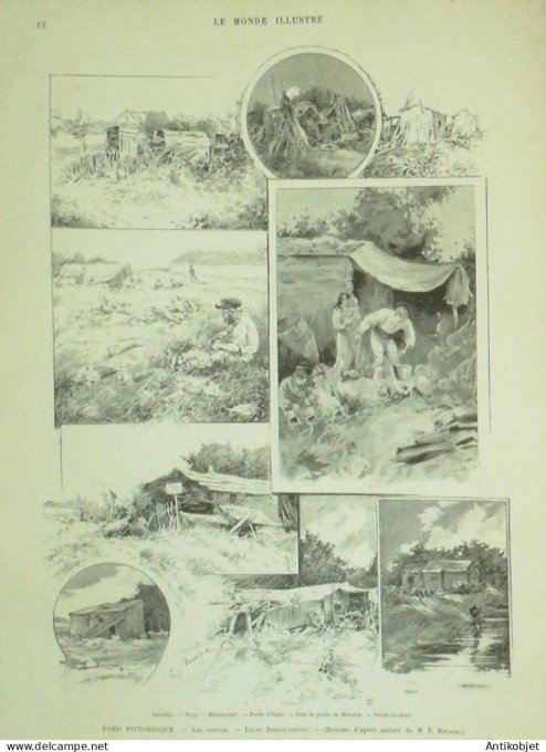 Le Monde illustré 1895 n°1997 Madagascar Majunga Sobala Île Sakhaline Tsialana
