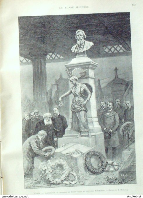 Le Monde illustré 1892 n°1861 Dahomey Tohoué Krinjabo Kong Nougona Algérie Ourellal -Biskra