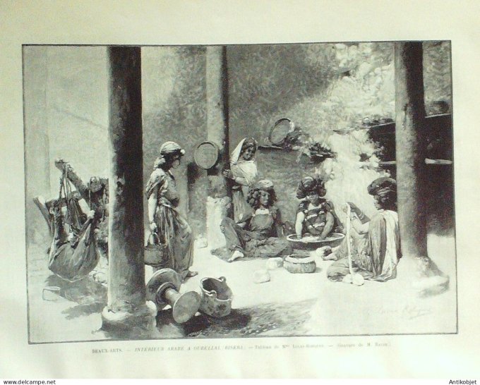 Le Monde illustré 1892 n°1861 Dahomey Tohoué Krinjabo Kong Nougona Algérie Ourellal -Biskra