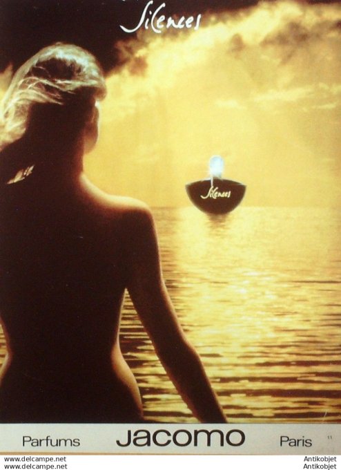 Publicite Cosmetique jacomo Silence 1981