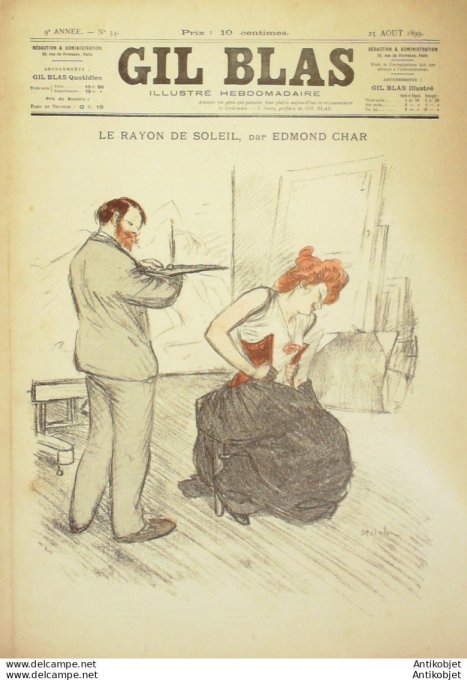 Gil Blas 1899 n°34 Edmond CHAR EUGENE FOLLET E.MESPLES EUGENE POITEVIN