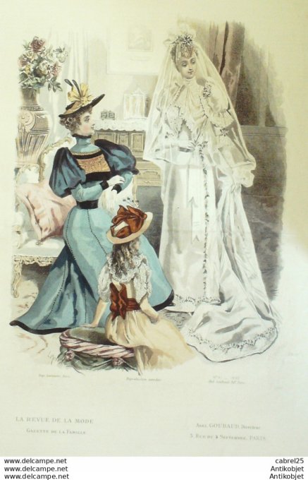 Gravure La Mode illustrée 1875 n° 3 (maison Bréant-Castel)