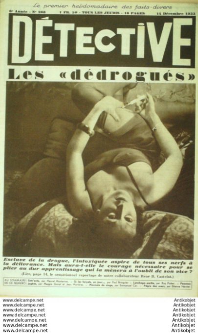 Détective 1933 # 268 Annemasse Orange St-Etienne Avignon