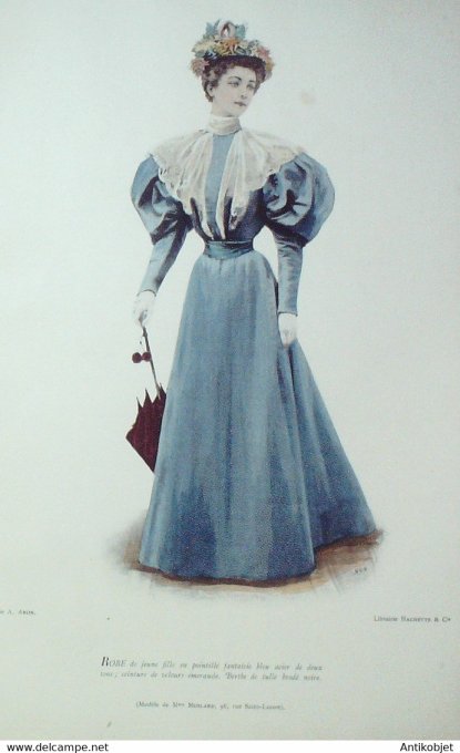 La Mode pratique 1895 # 35 Robe en velours