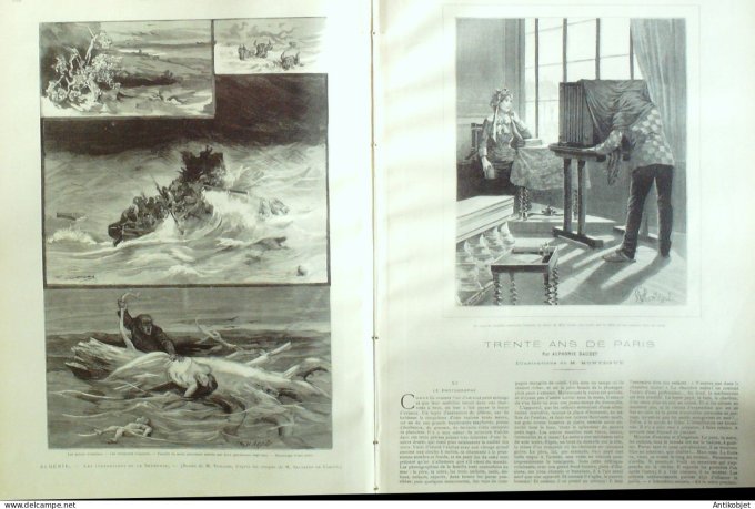 Le Monde illustré 1886 n°1512 Decazeville (12) Firmy Algérie Sybouse Monaco Catastrophe ferroviaire