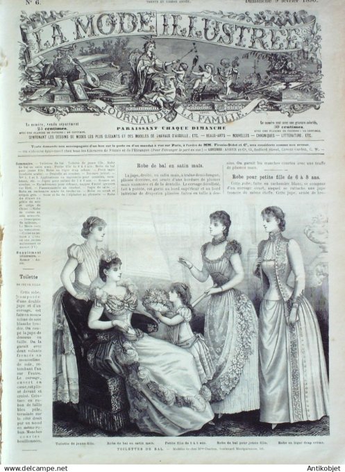 Mode illustree 1892 Lot de 10 journaux