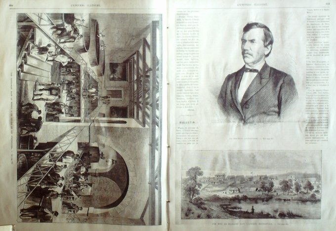 L'Univers illustré 1872 # 915 Saverne Schlittenbach Zambie Zambeze  Dijon (21) Pays-Bas La Haye  